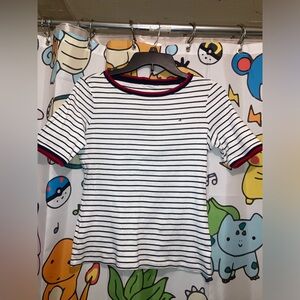 Tommy Hilfiger black and white striped shirt SIZE SMALL in women’s